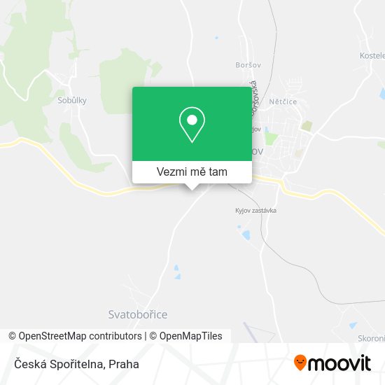 Česká Spořitelna mapa
