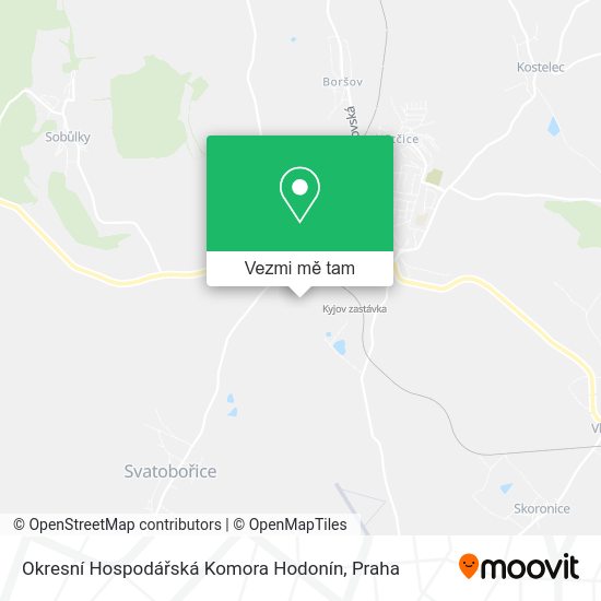 Okresní Hospodářská Komora Hodonín mapa