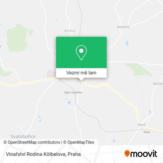 Vinařství Rodina Kölbelova mapa