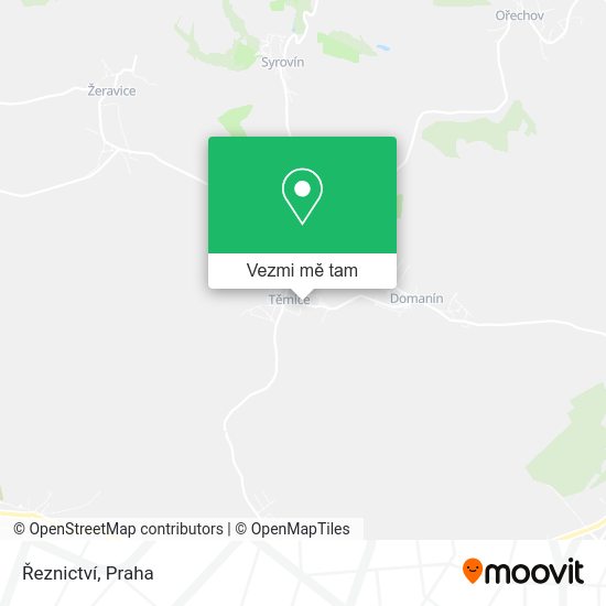 Řeznictví mapa