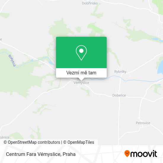 Centrum Fara Vémyslice mapa