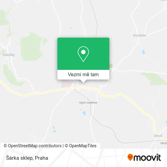Šárka sklep mapa