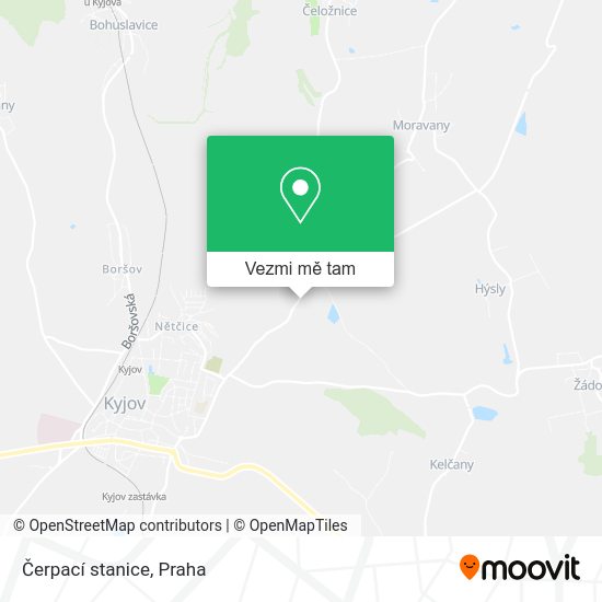 Čerpací stanice mapa