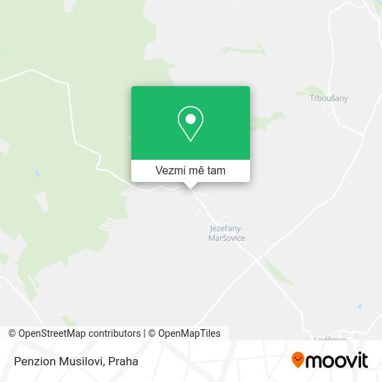 Penzion Musilovi mapa