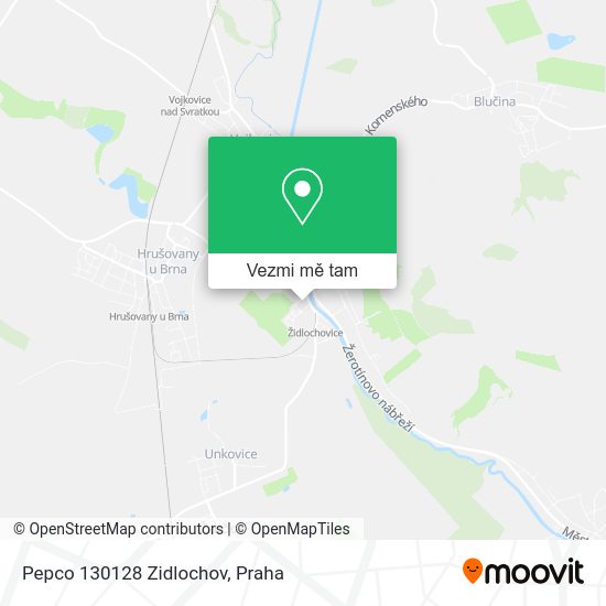 Pepco 130128 Zidlochov mapa