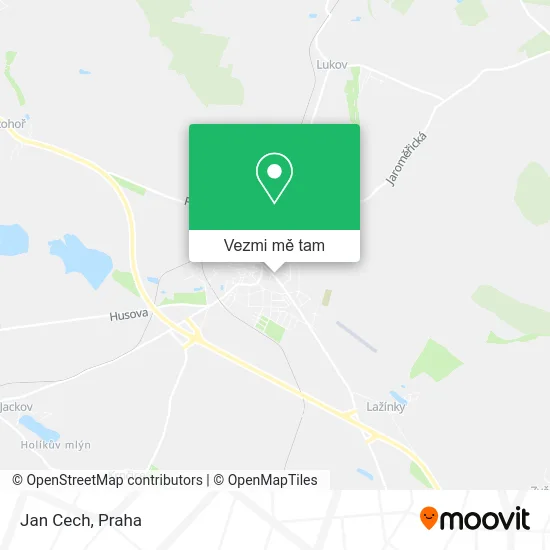 Jan Cech mapa