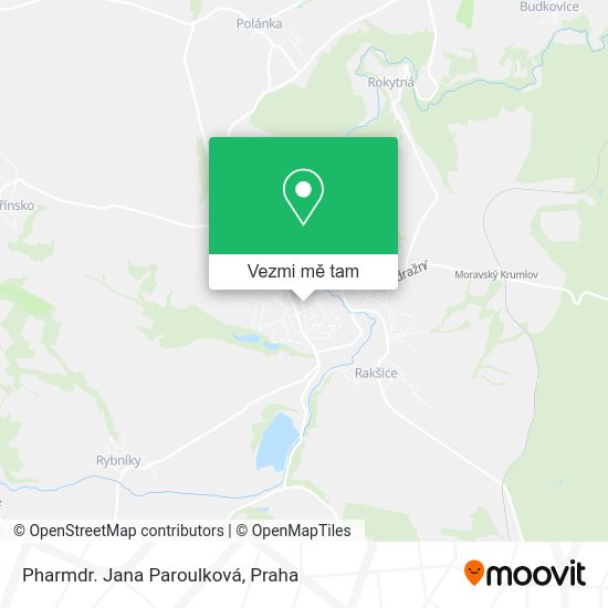 Pharmdr. Jana Paroulková mapa