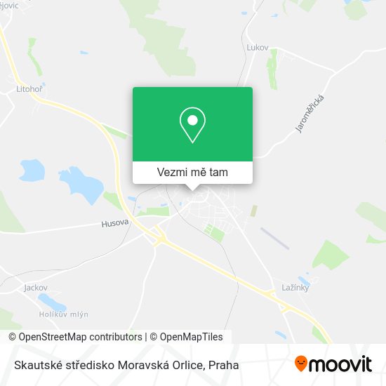 Skautské středisko Moravská Orlice mapa