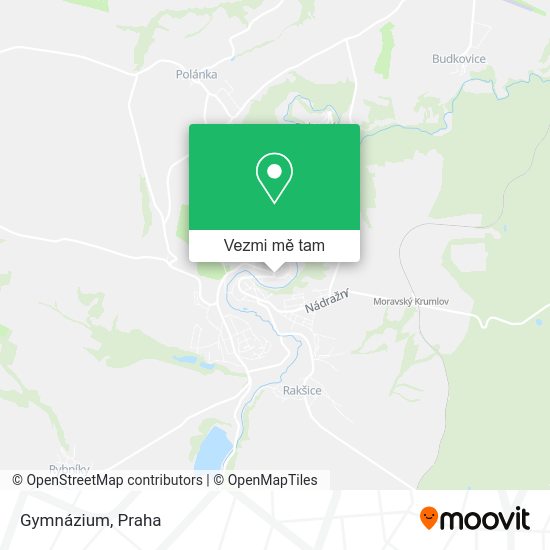 Gymnázium mapa