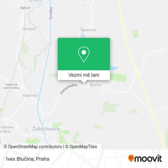 Ivex Blučina mapa