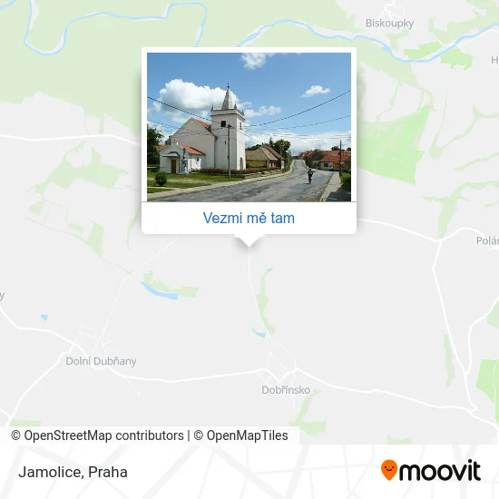 Jamolice mapa