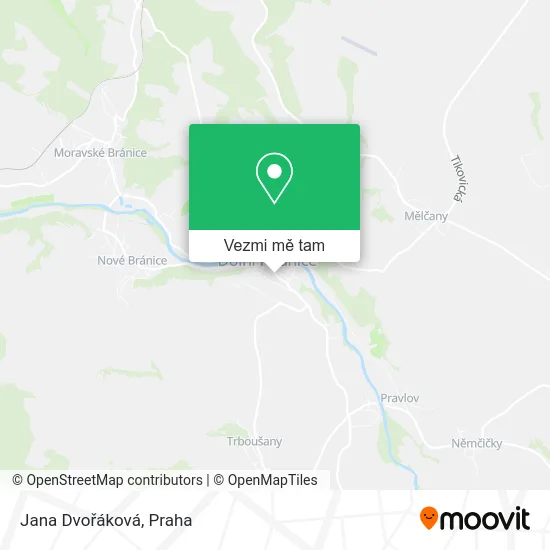 Jana Dvořáková mapa