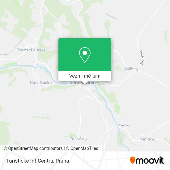 Turisticke Inf.Centru mapa