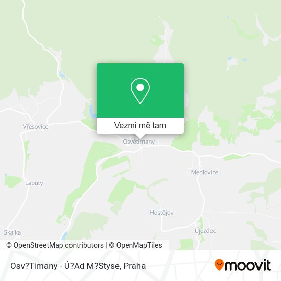 Osv?Timany - Ú?Ad M?Styse mapa