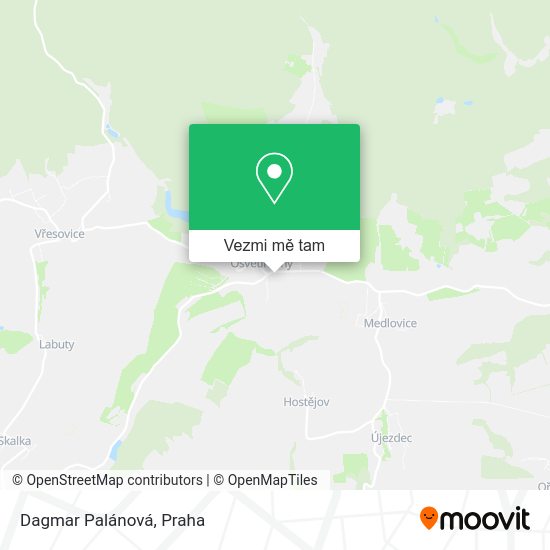 Dagmar Palánová mapa