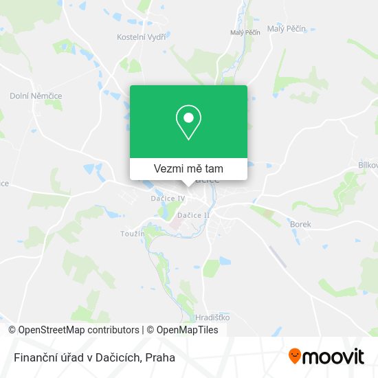 Finanční úřad v Dačicích mapa
