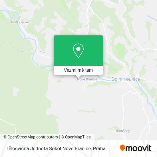 Tělocvičná Jednota Sokol Nové Bránice mapa