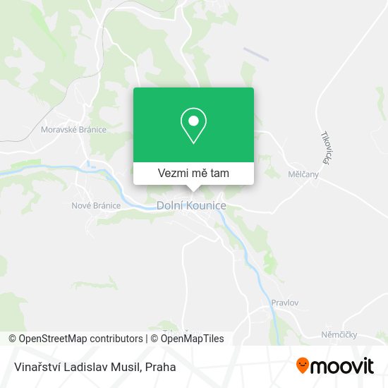 Vinařství Ladislav Musil mapa