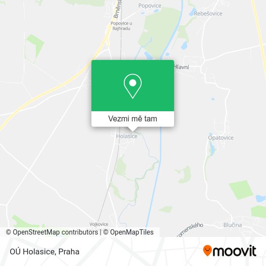 OÚ Holasice mapa