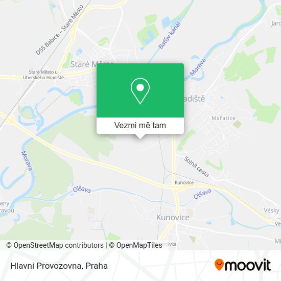 Hlavni Provozovna mapa