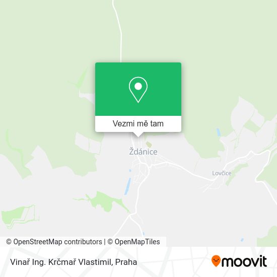 Vinař Ing. Krčmař Vlastimil mapa