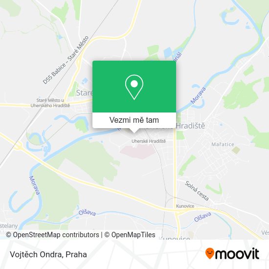 Vojtěch Ondra mapa