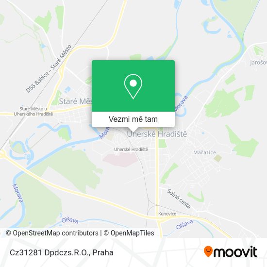 Cz31281 Dpdczs.R.O. mapa