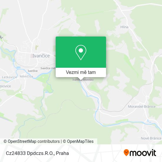 Cz24833 Dpdczs.R.O. mapa