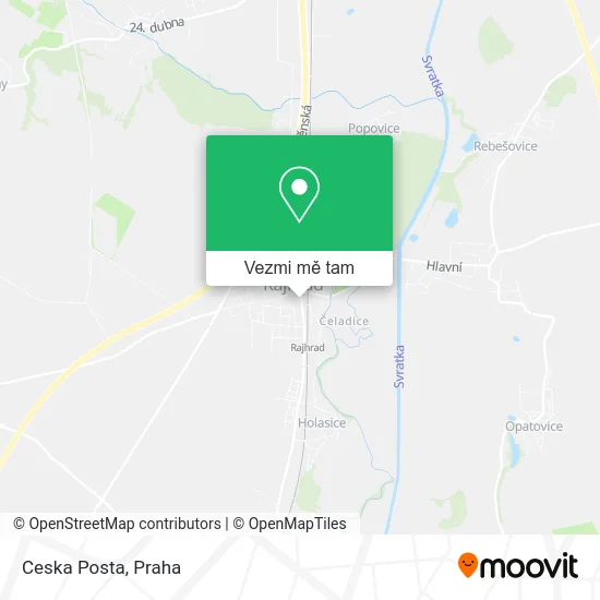 Ceska Posta mapa