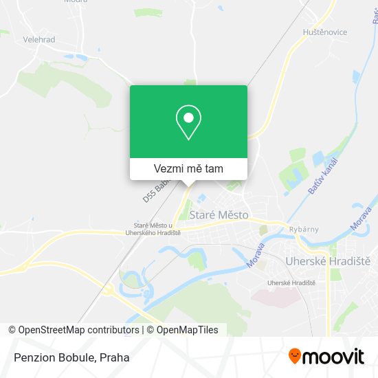Penzion Bobule mapa