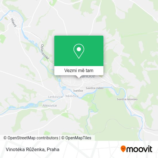 Vinotéka Růženka mapa