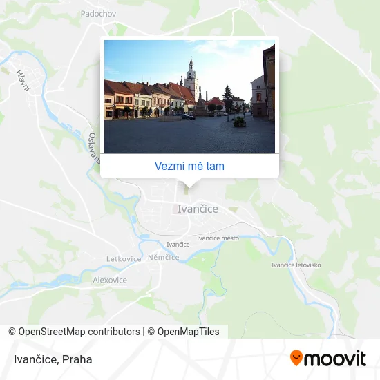 Ivančice mapa
