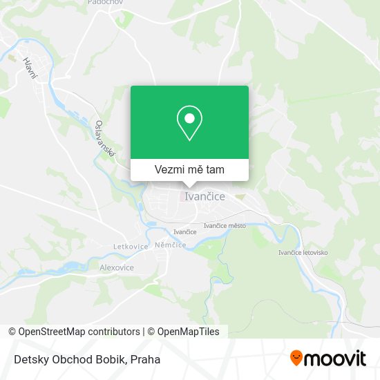 Detsky Obchod Bobik mapa
