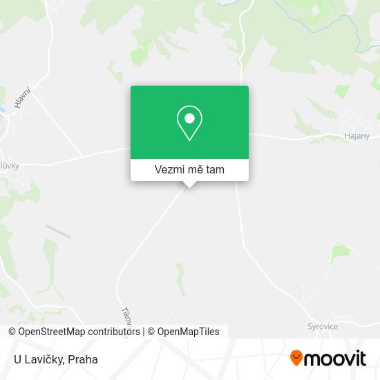 U Lavičky mapa