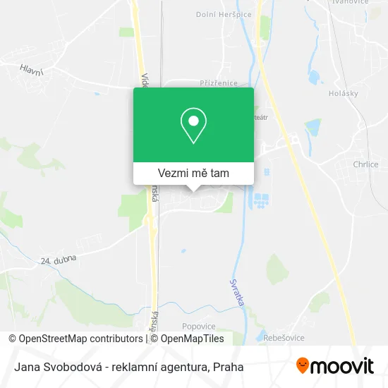 Jana Svobodová - reklamní agentura mapa