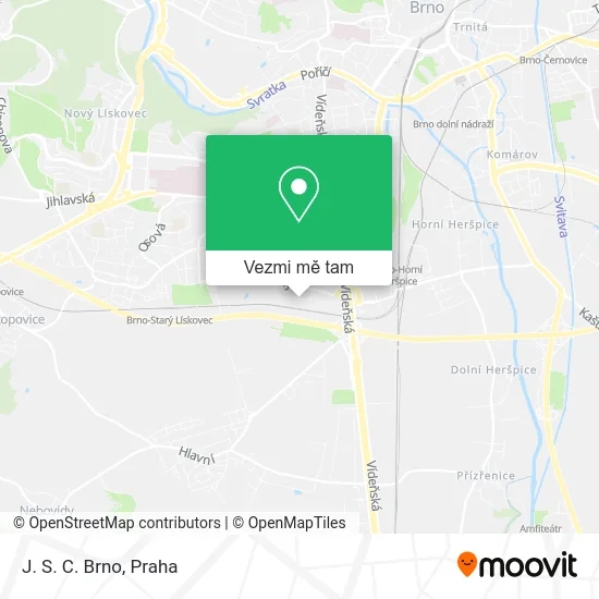 J. S. C. Brno mapa