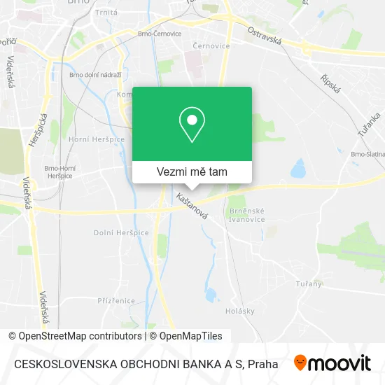 CESKOSLOVENSKA OBCHODNI BANKA A S mapa