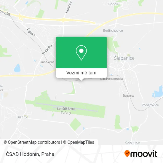 ČSAD Hodonín mapa
