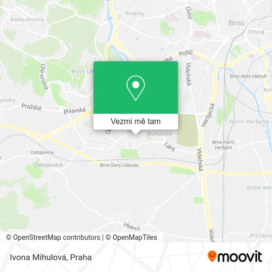 Ivona Mihulová mapa