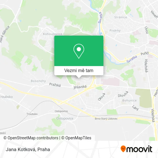 Jana Kotková mapa
