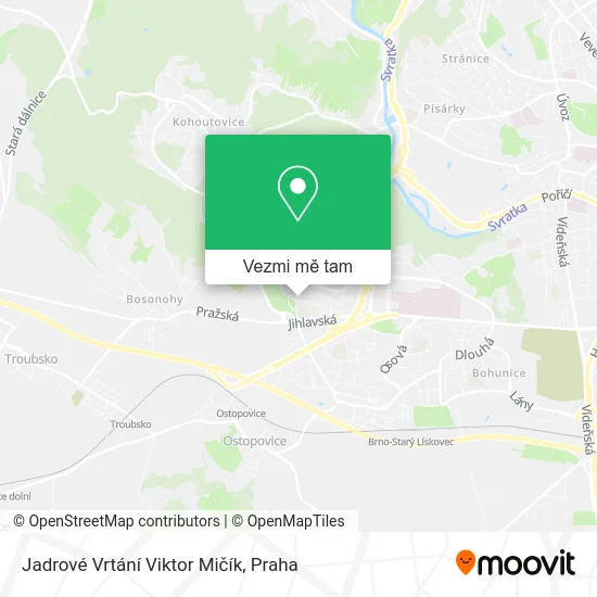 Jadrové Vrtání Viktor Mičík mapa