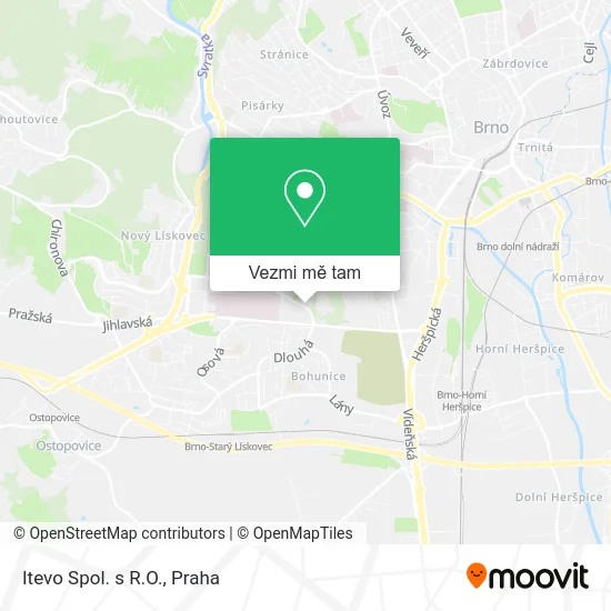 Itevo Spol. s R.O. mapa