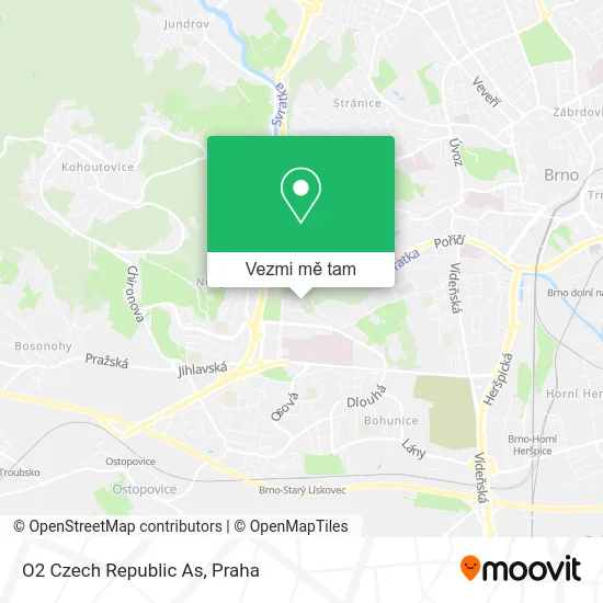 O2 Czech Republic As mapa