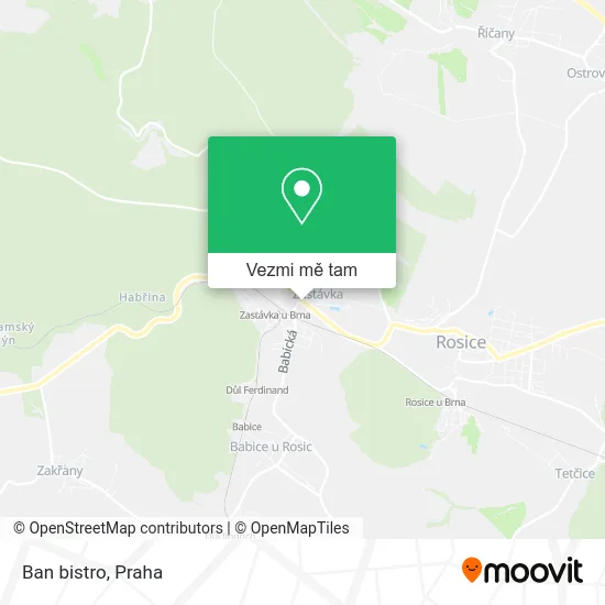 Ban bistro mapa
