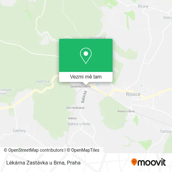 Lékárna Zastávka u Brna mapa