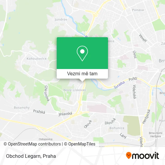 Obchod Legarn mapa