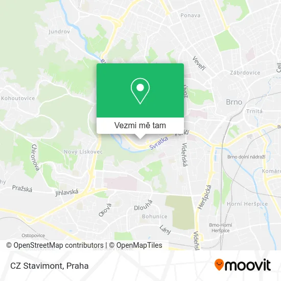 CZ Stavimont mapa