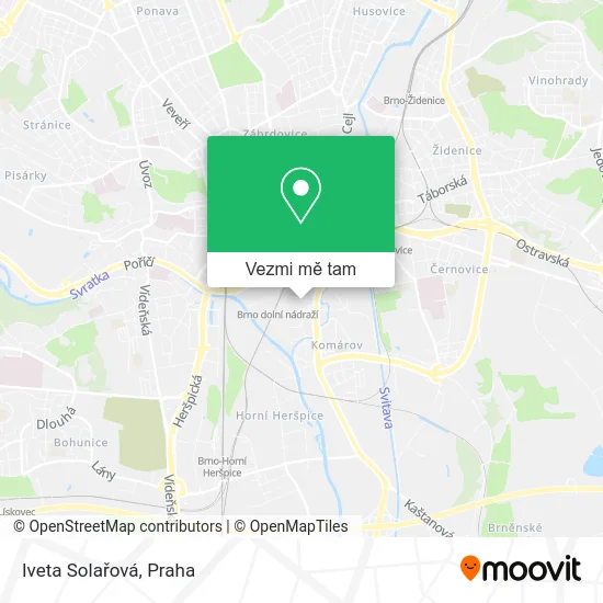 Iveta Solařová mapa