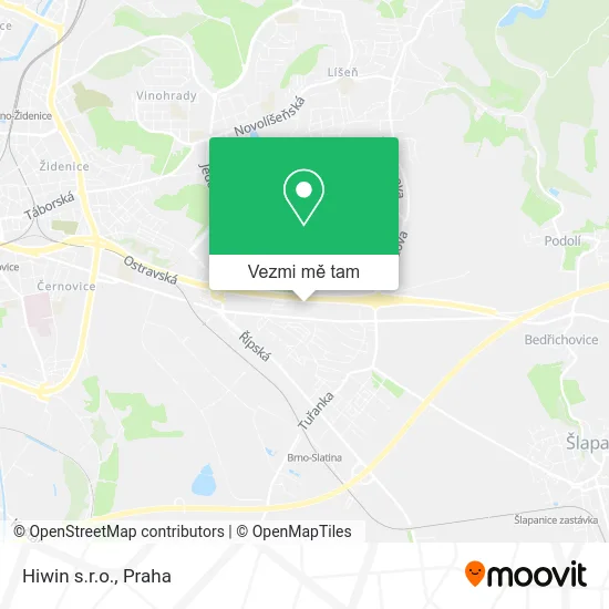 Hiwin s.r.o. mapa