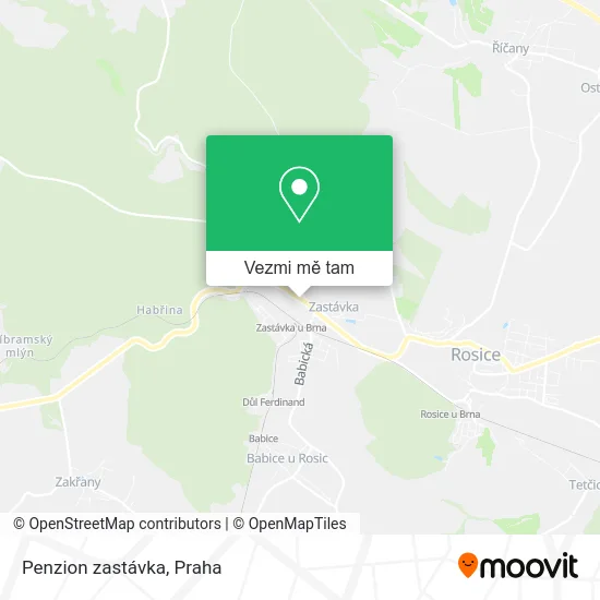 Penzion zastávka mapa